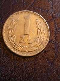 Moneta 1 zł z PRLu AL BZ z roku 1976 - rzadki egzemplarz