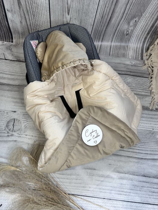 Otulacz do fotelika jeduenno zimoey ocirplsny duxo wzorow