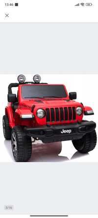 Samochód Jeep Rubicon, Czerwony