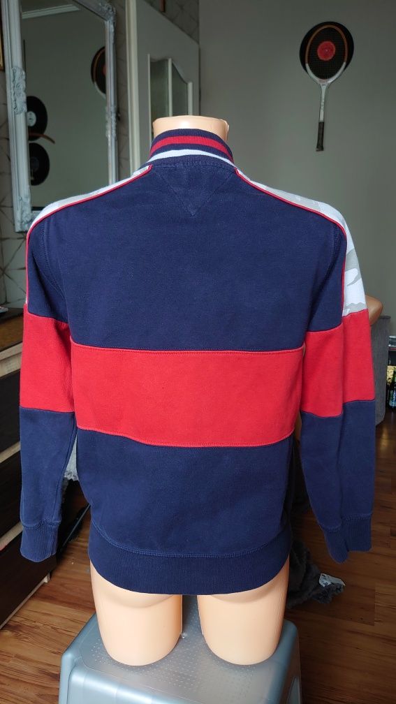 Tommy Hilfiger Bluza M 12/14 Granat Moro Chłopięca Damska na zamek