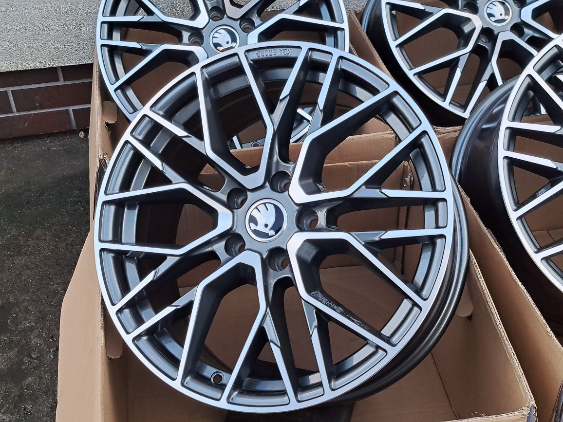 Alufelgi SKODA 18' 5x100 Scala Rapid Fabia Kamiq Roomster CA20 HGP!