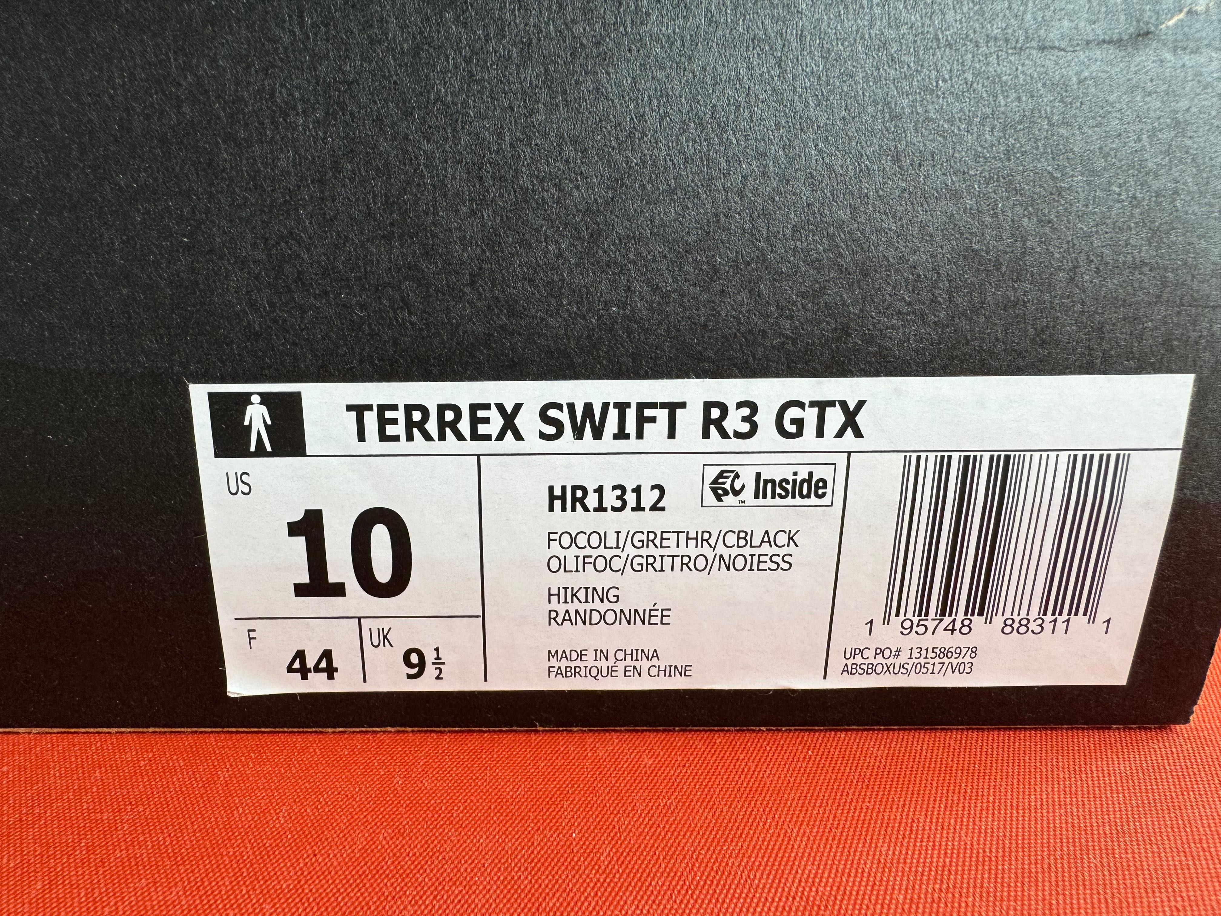 Adidas Terrex SWIFT R3 GTX Gore-Tex мужские кроссовки размер 44 NEW