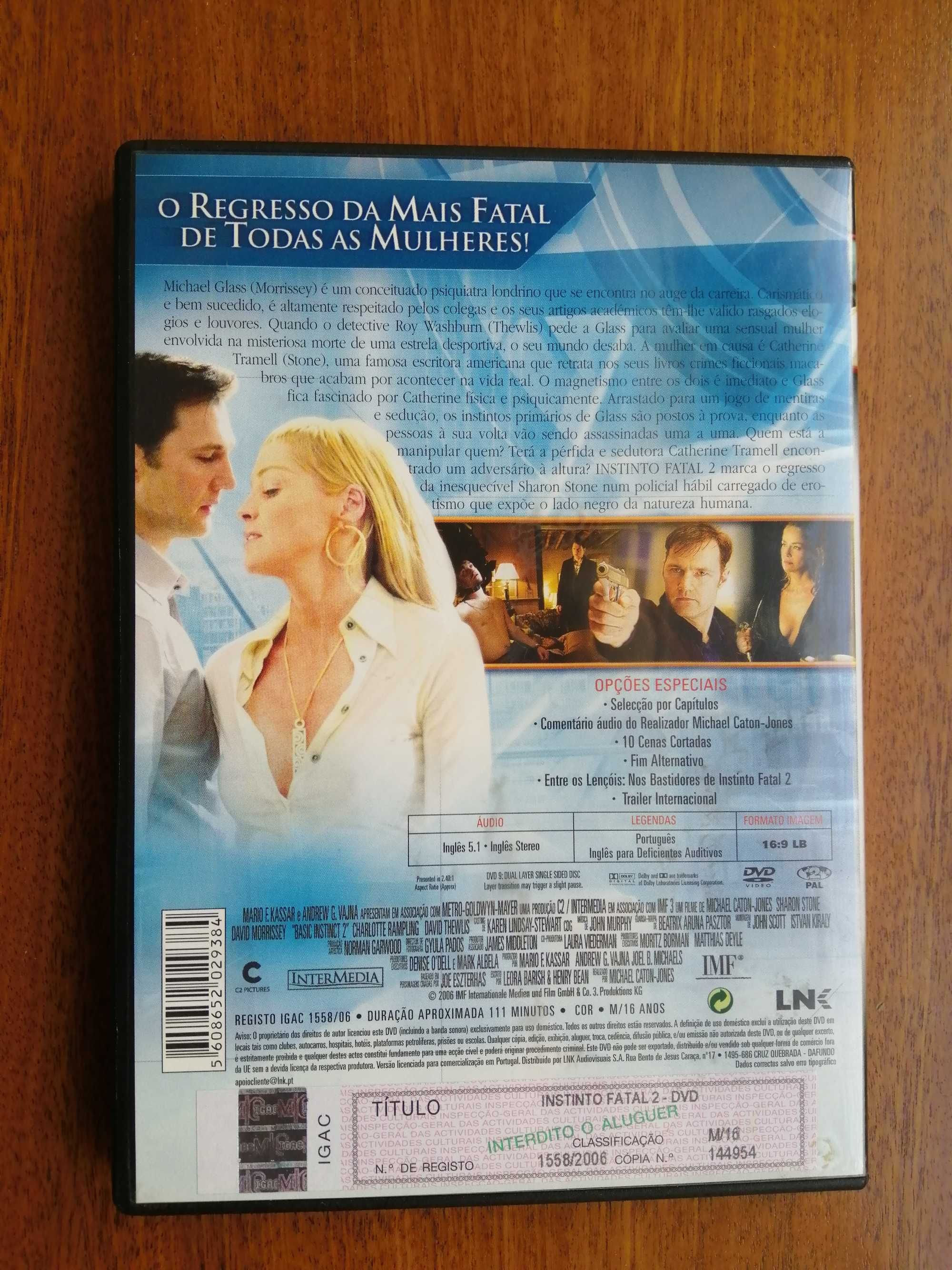 Instinto Fatal 2 - Basic Instinct 2 DVD