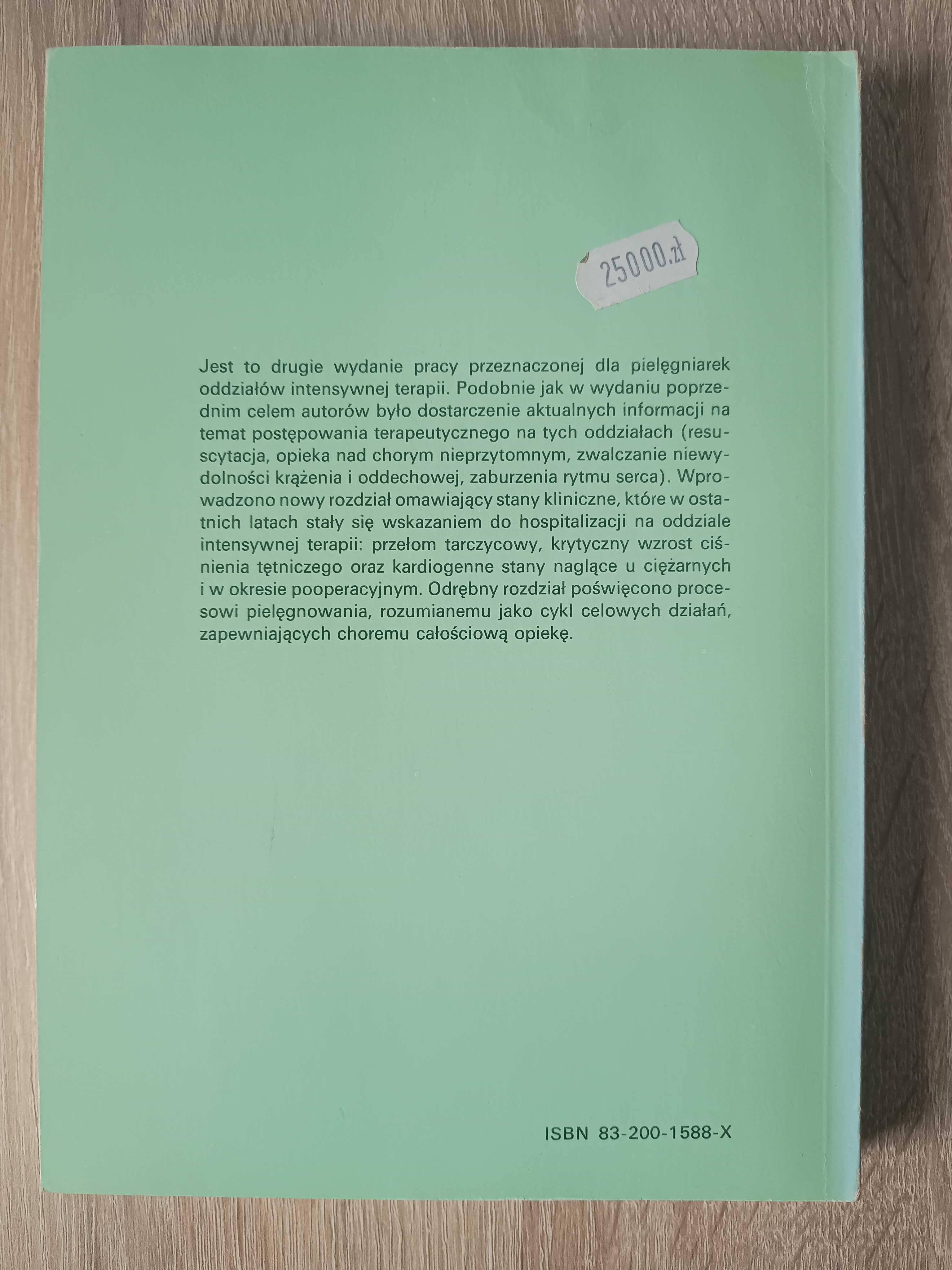 Internistyczna intensywna terapia i opieka pielęgniarska, T. Czekajska