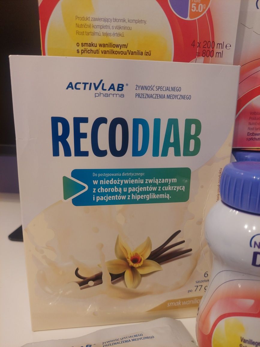 OKAZJA nutridrink diasip i recodiab dla diabetyków