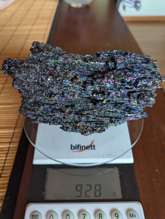 Carborundum - Cristal de Carboneto de Silício Arco-íris - 928g