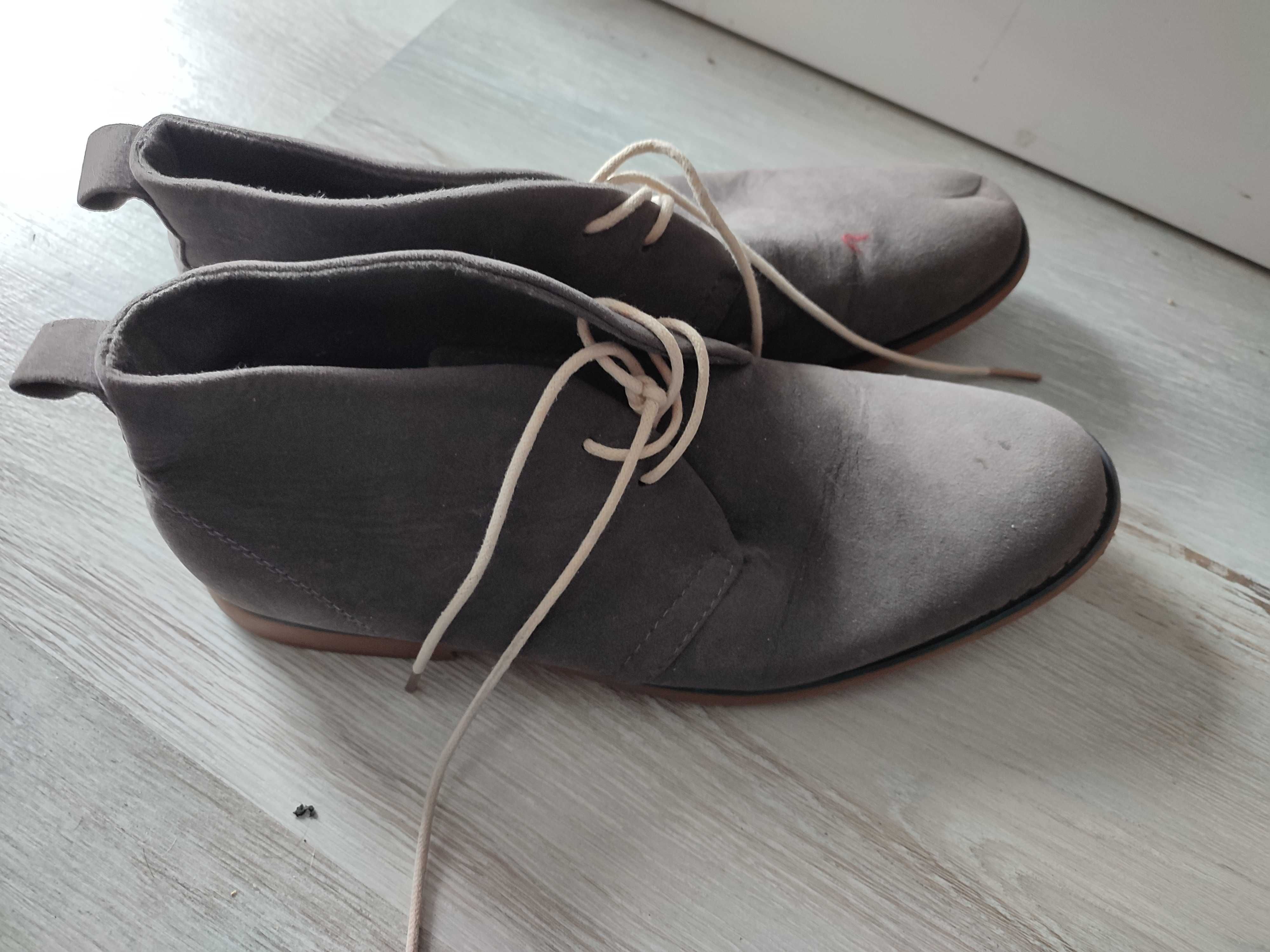 Super buty szare zamszowe rozm 41