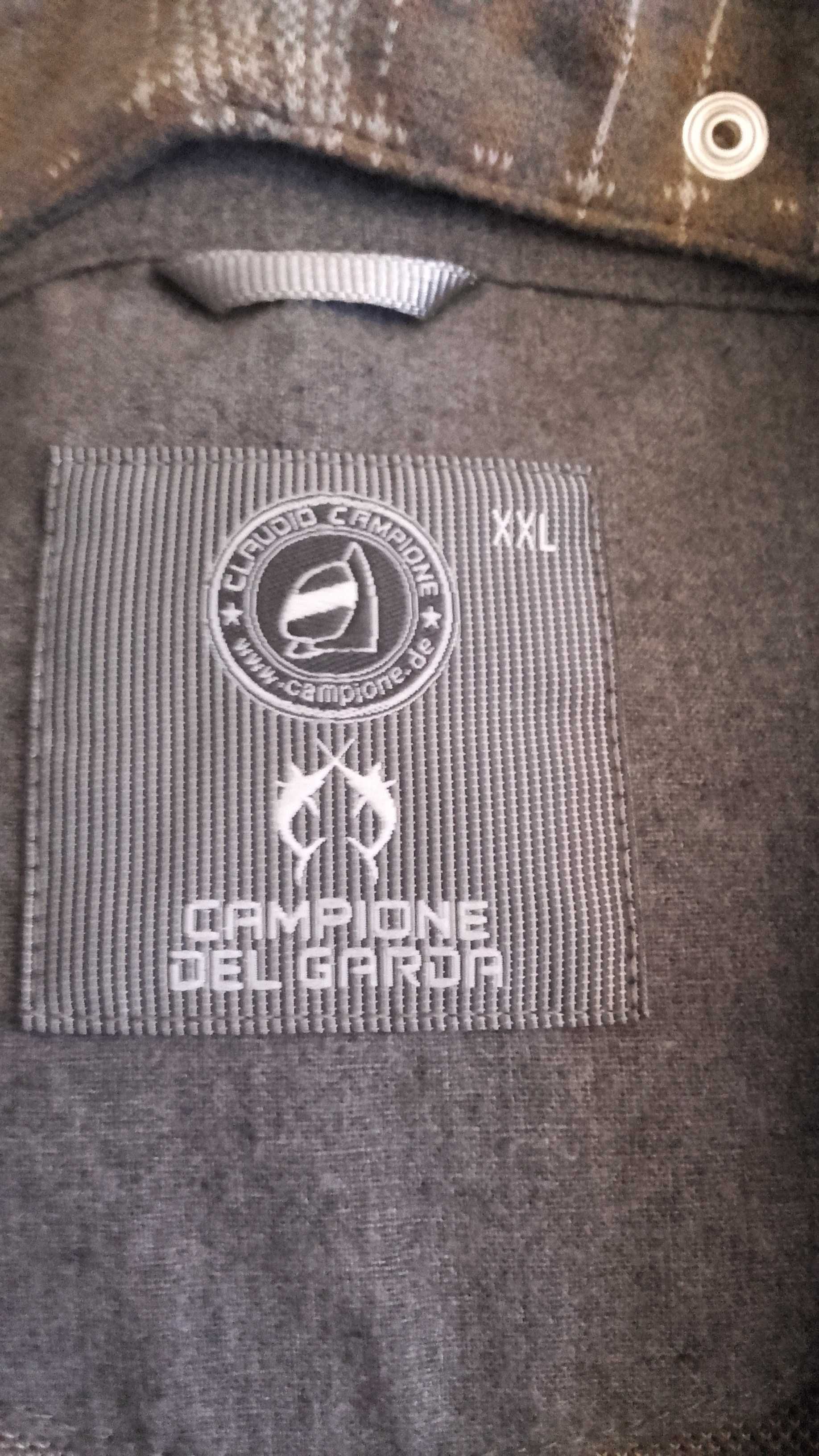 nowa męska koszula z kaptur. bluza koszulowa XXL marki ClaudioCampione