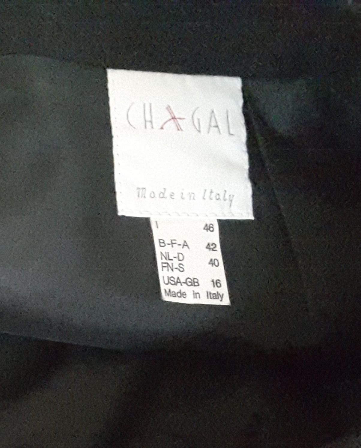 Czarna spódnica klasyczna " CH&GAL " , rozmiar M