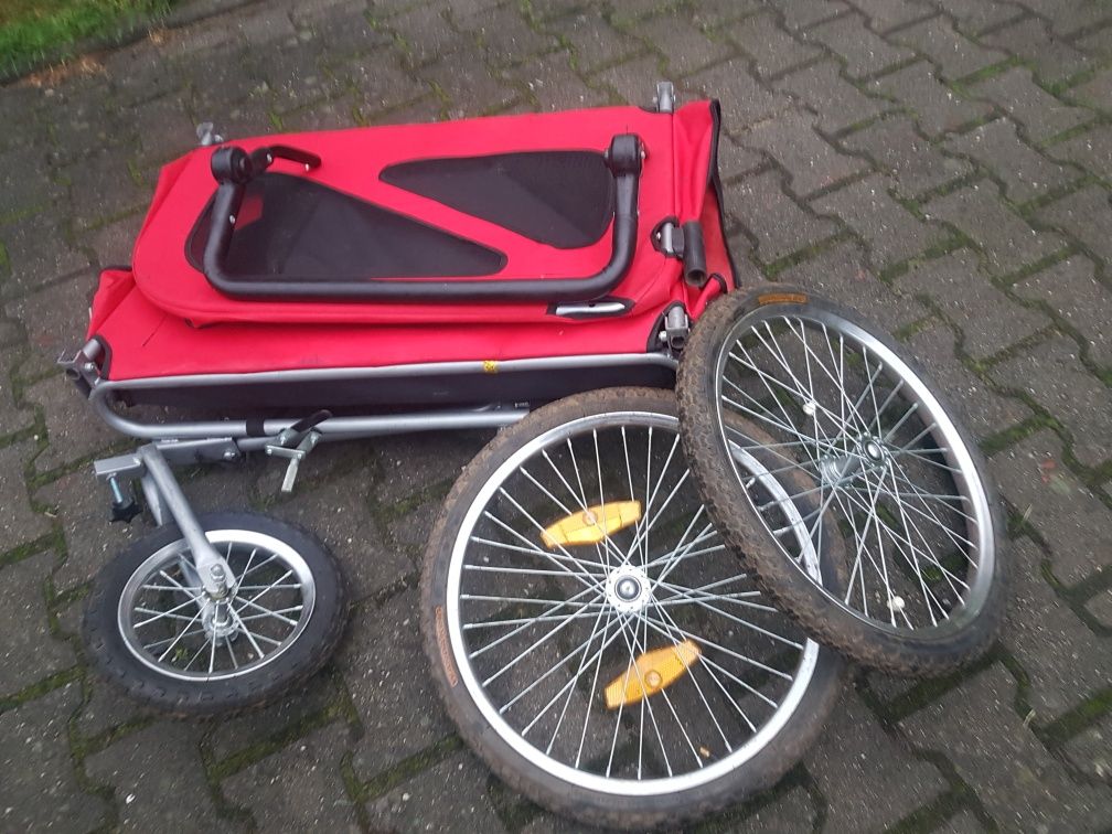 Wózek  dla psa 2w1 przyczepka rowerowa