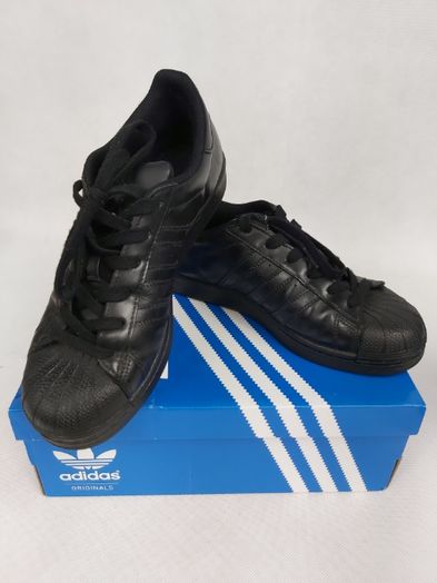 Sneakersy czarne ADIDAS superstar 38 uk5