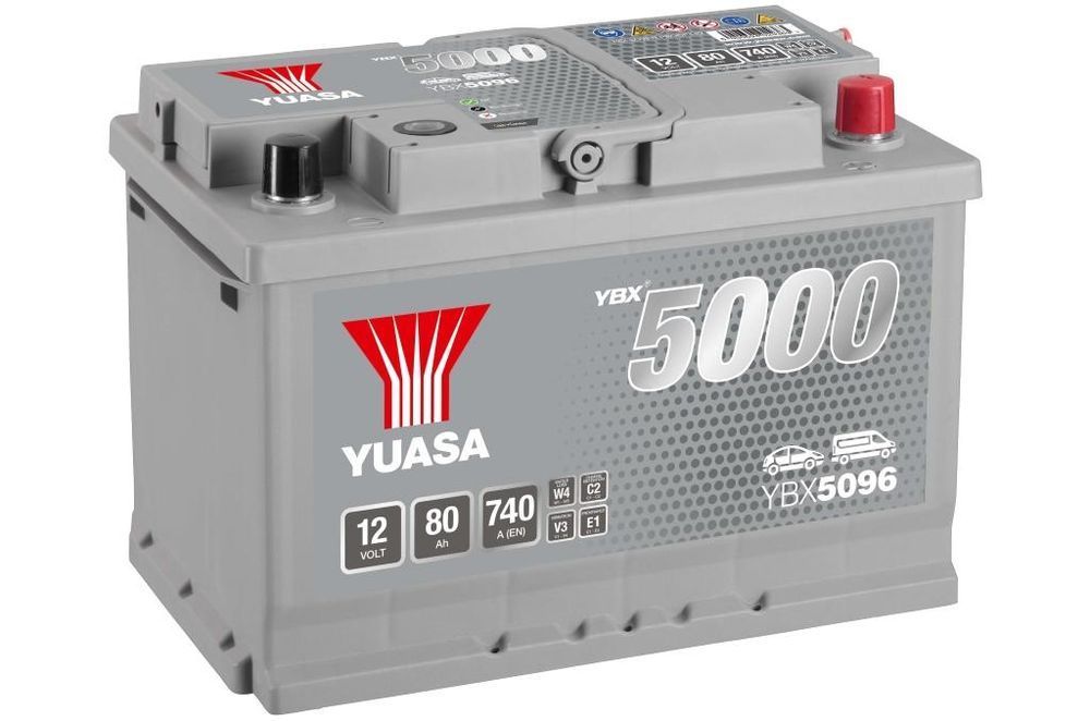 Akumulator Yuasa Silver 12V 80Ah 740A Prawy Plus