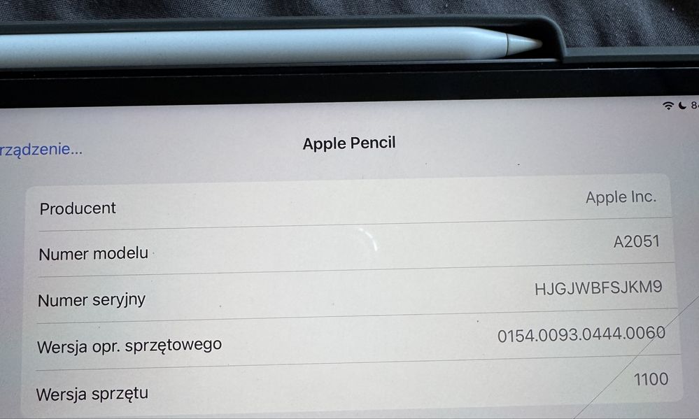 Rysik oryginalny Apple Pencil Gen2 A2051