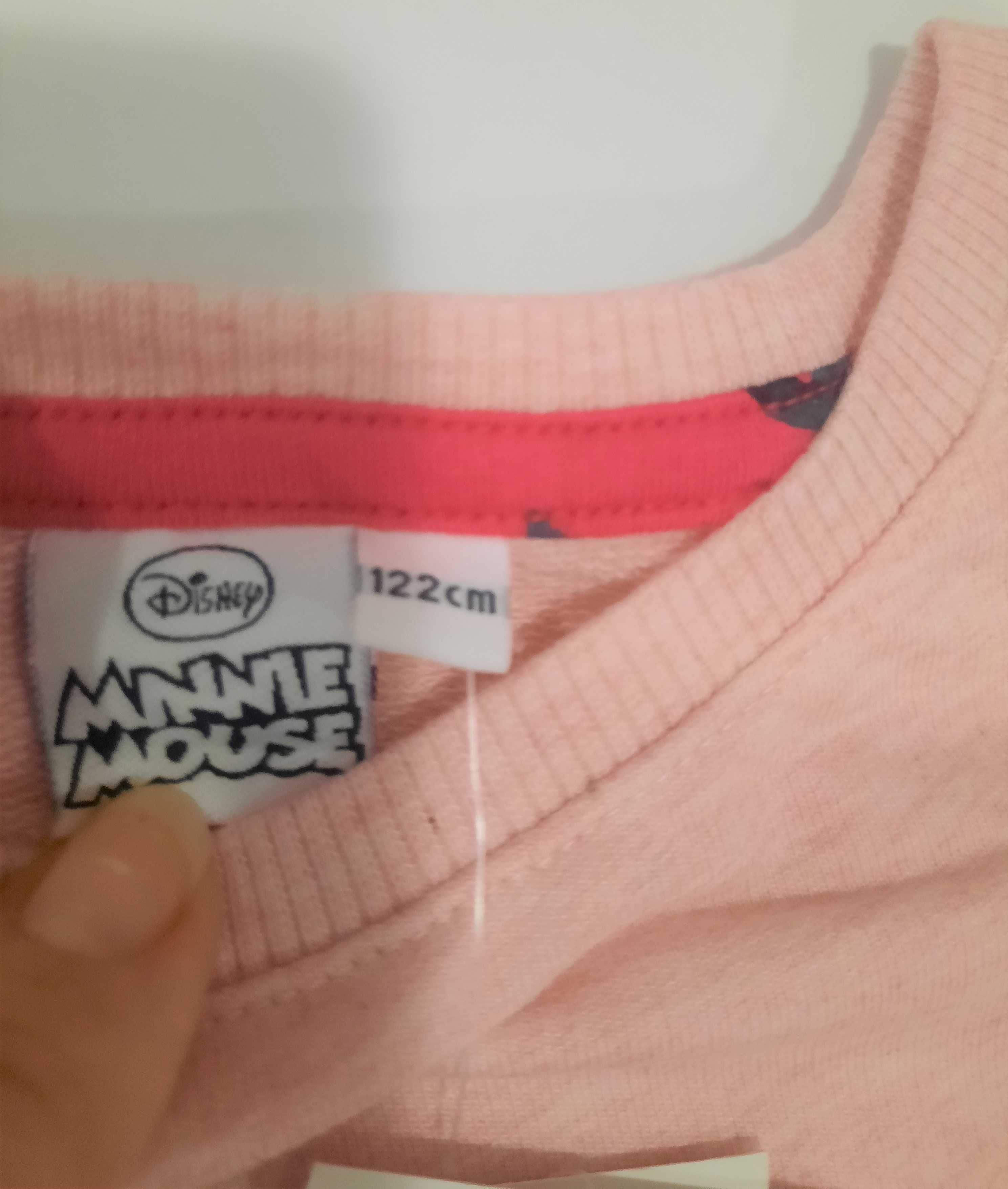 Bluza pudrowy róż myszka Minnie Miki Disney Smyk Cool Club roz 122