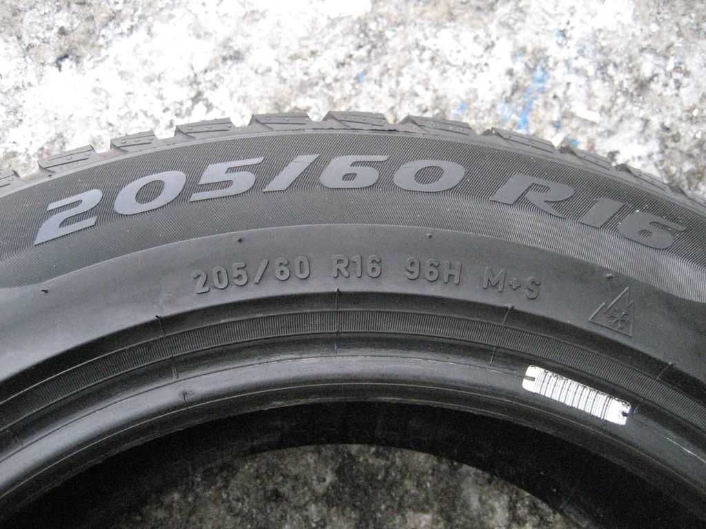 шины б у 205/60 R16 96H Pirelli Sottozero3 Зима 2018-20 год