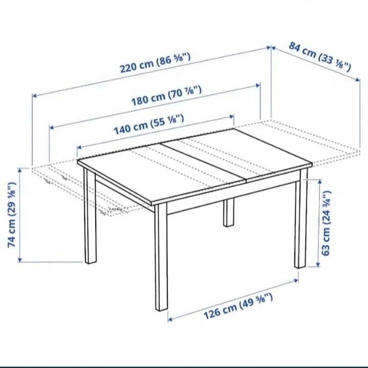 Mesa extensível IKEA bjursta