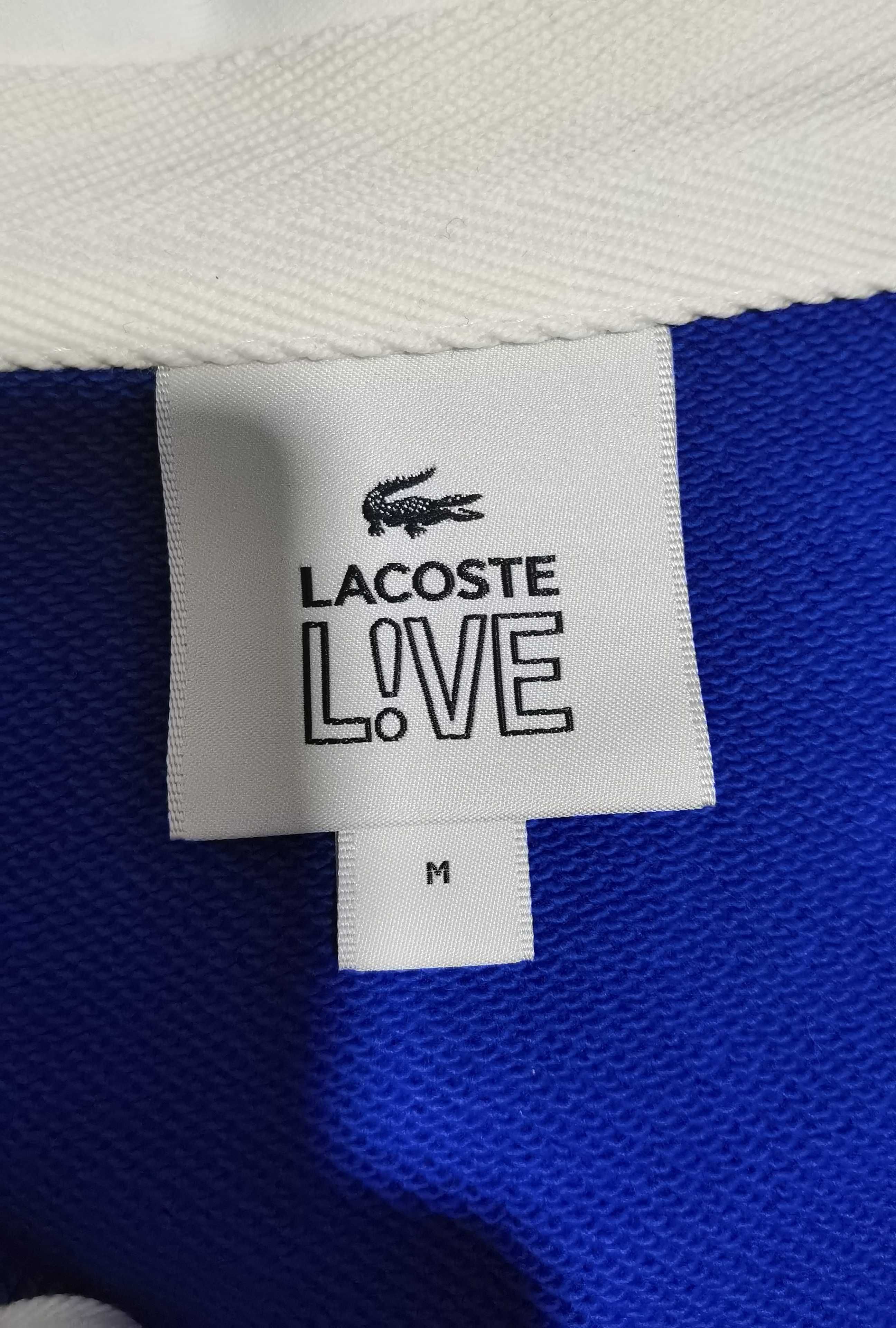 LACOSTE Men’s LIVE Colourblock Fleece Polo Shirt Sweatshirt
