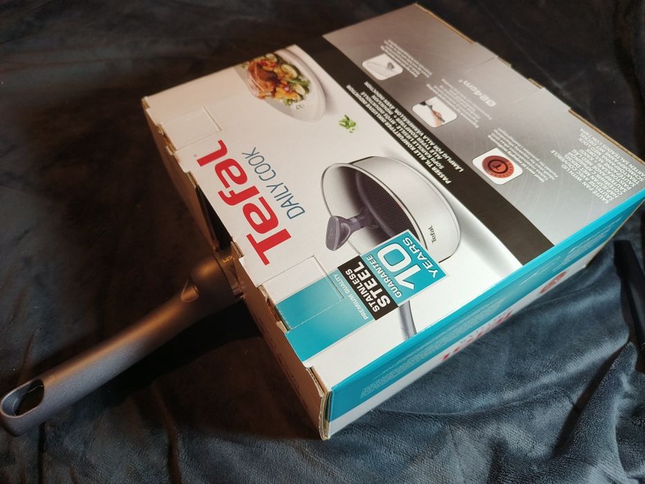 TEFAL DAILY COOK głęboka patelnia z pokrywką 24cm wszystkie kuchenki