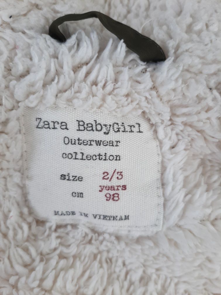 Kurtka ZARA dla dziewczynki 98