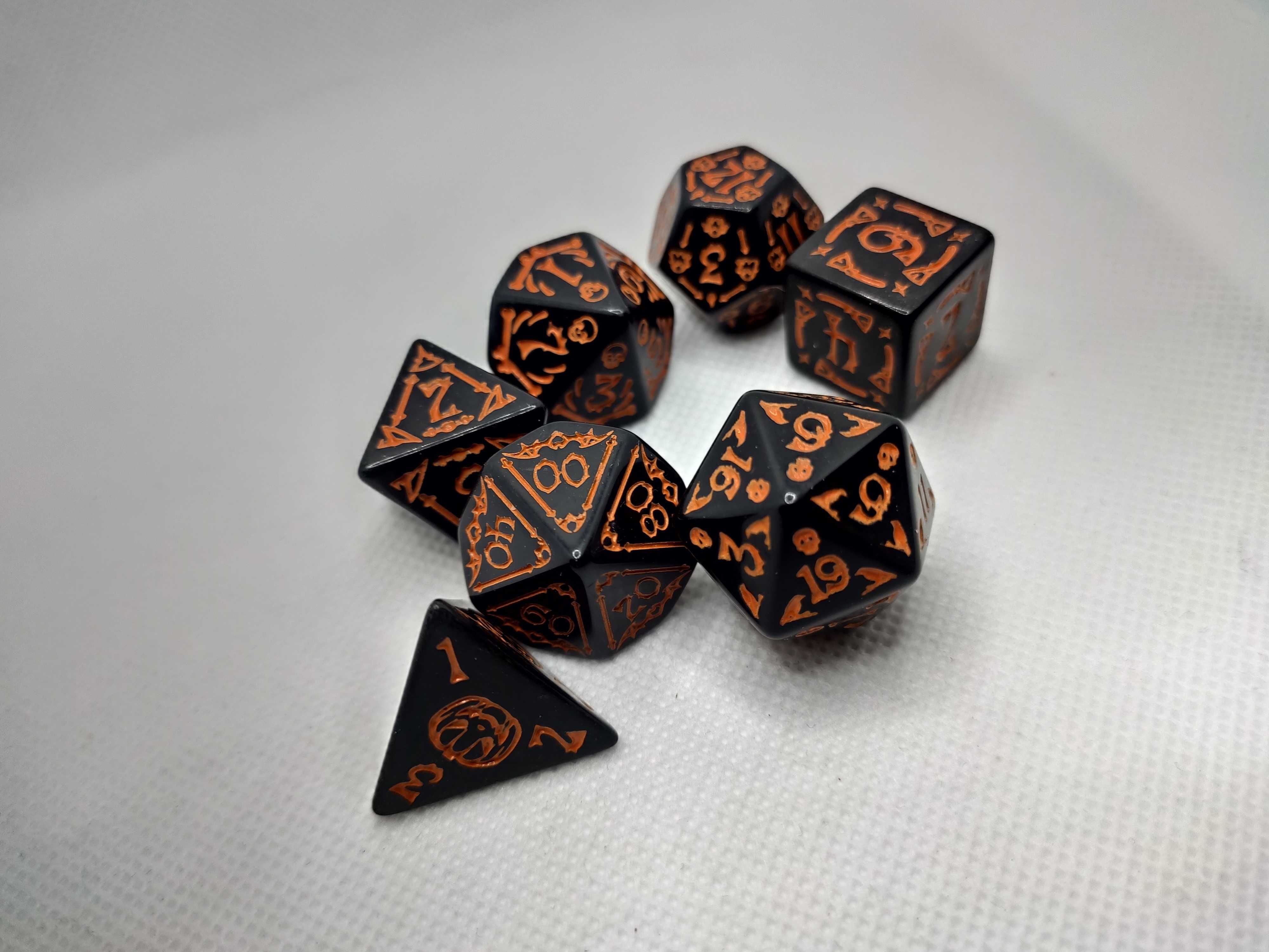 Duchy i Dynie: Nietoperze o Północy - Zestaw 7 kości RPG / dnd