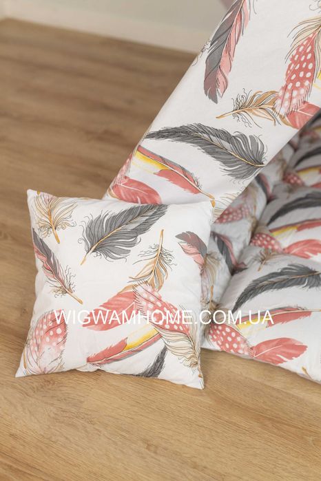 Великий Дитячий Вігвам 150х150х200см "Великі Пірʼя", Повний комплект