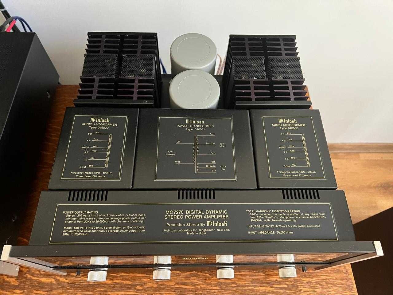 Комплект підсилювачів Mcintosh MC7270 та Mcintosh C38