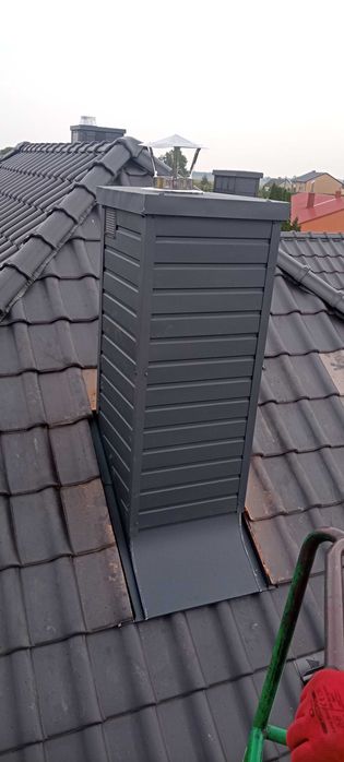 Okucia Kominów Usługi dekarskie Obróbki blacharskie  Naprawa Dachów