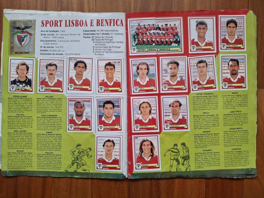 Caderneta 1994 e 1995
