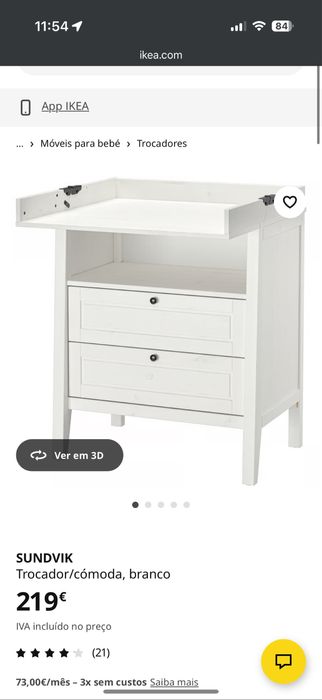 Trocador / Comoda muda fraldas IKEA