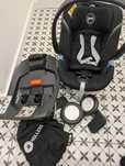 Cybex Aton 5 Fotelik Samochodowy Deep Black + baza + Rollersy