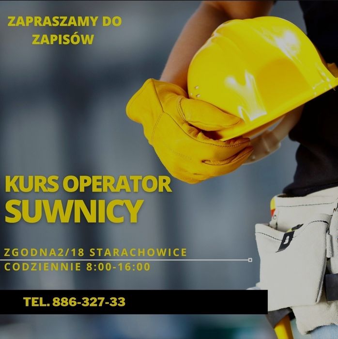 KURS OperatorWózkaWidłowego,Suwnice,ADR,Elektryk1 kW w Starachowicach