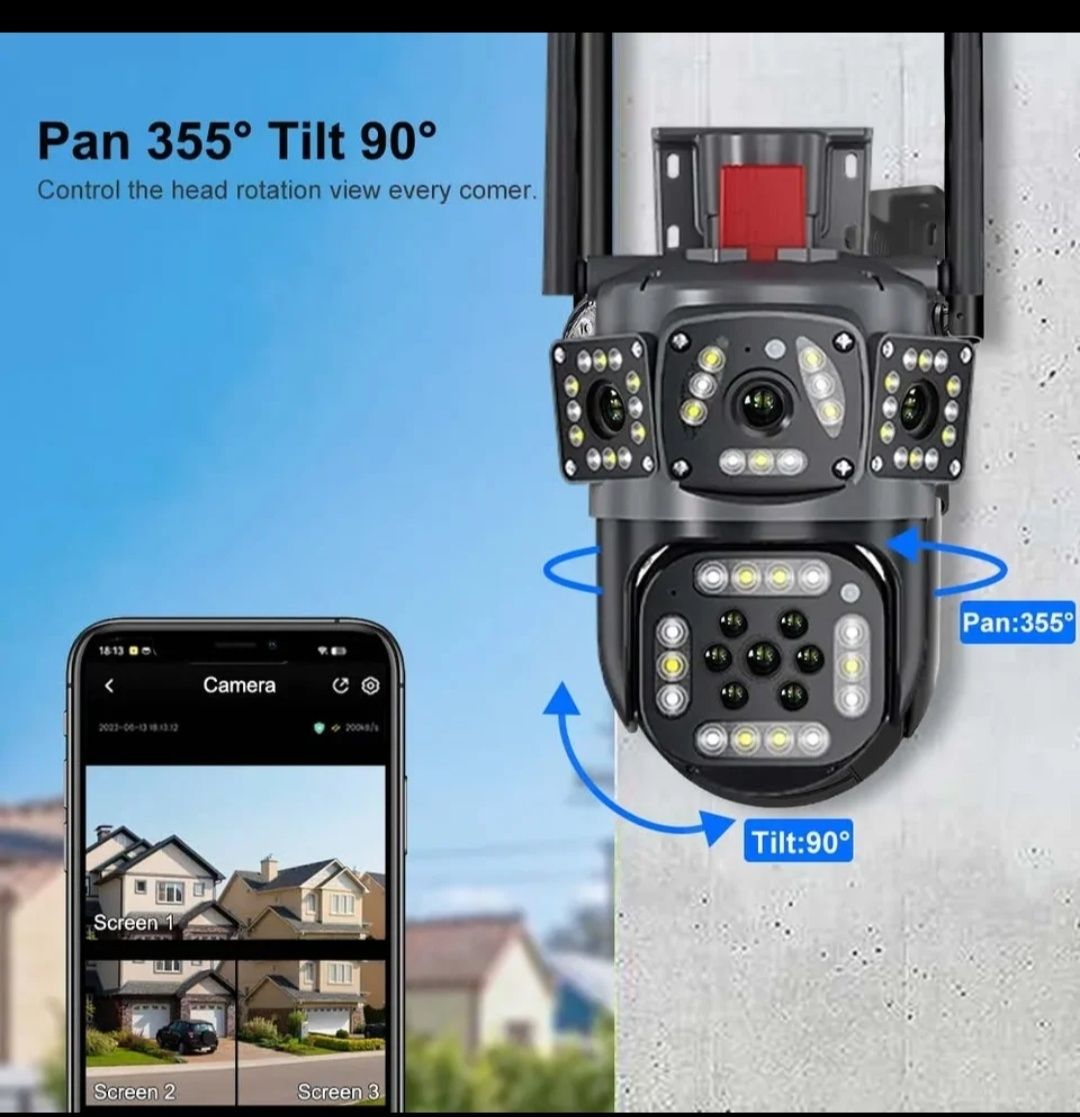 Поворотна Wifi вулична камера