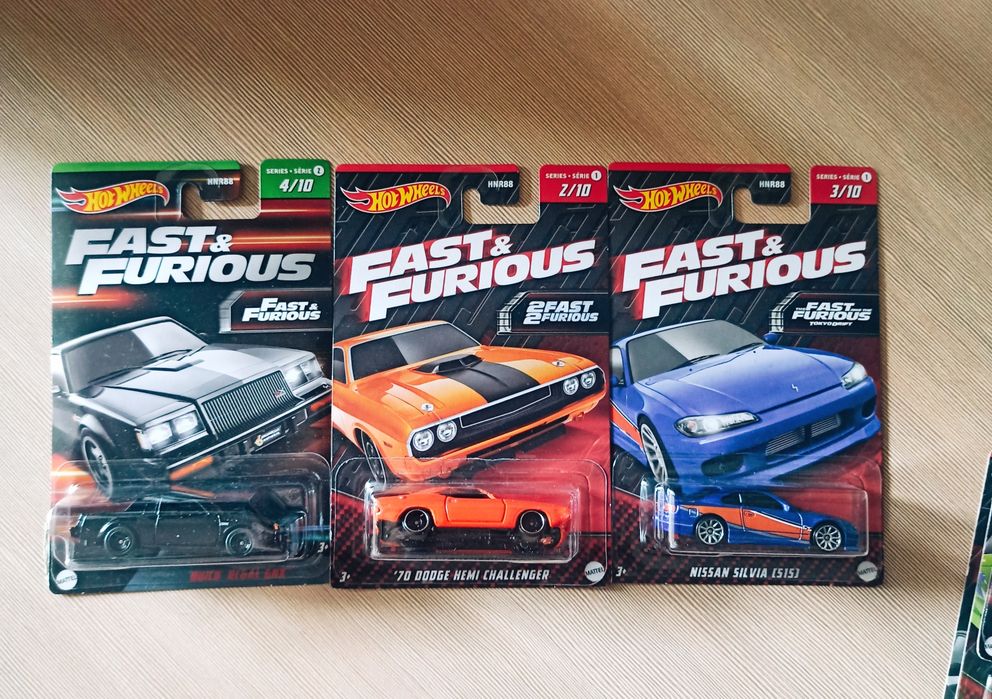 Hot wheels fast and furious supra, 5-Pack, rx-7, silvia s15, eclipse