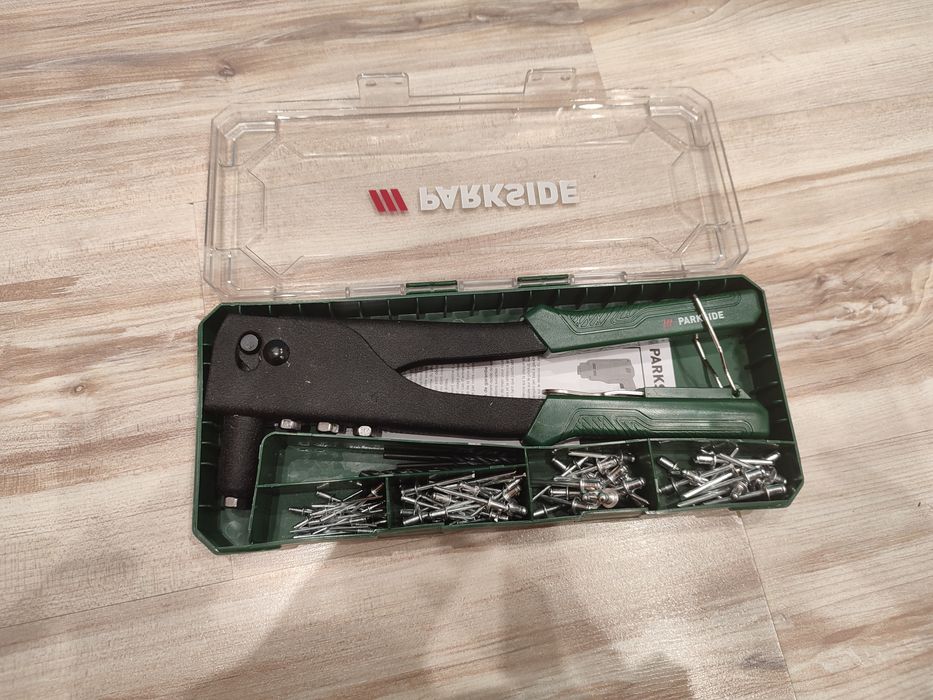 Nitownica z nitami nowy zestaw Parkside