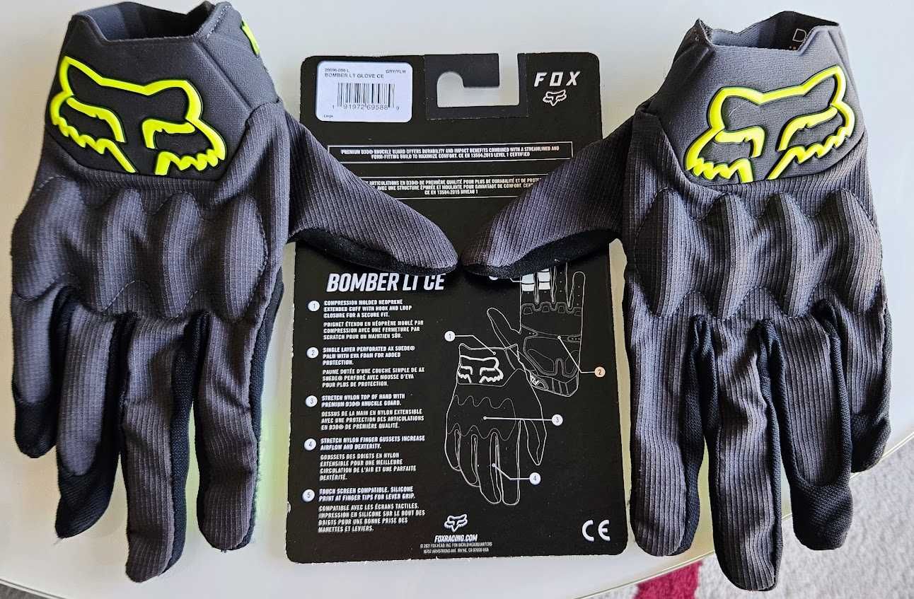 luvas FOX Bomber LT Motocross Gloves tam. L - 30€