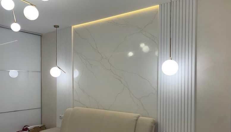 Рейки на стіну 11х280 см, колір білий