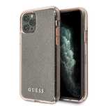 Etui Guess Glitter Do Iphone 11 Pro Brokatowe Różowe Ochrona
