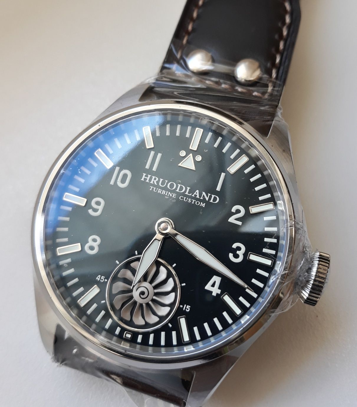 Zegarek mesku Hruodland Turbine Pilot homage IWC