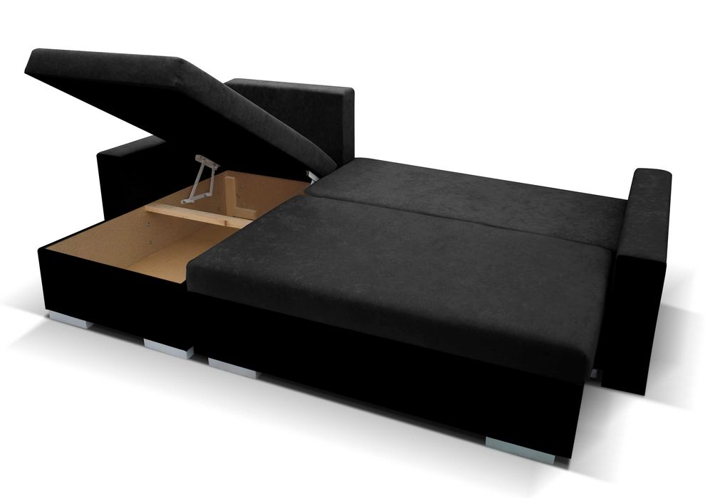 Narożnik Do Salonu JOY Kanapa Sofa Rozkładana 2 Pojemniki Na Pościel !