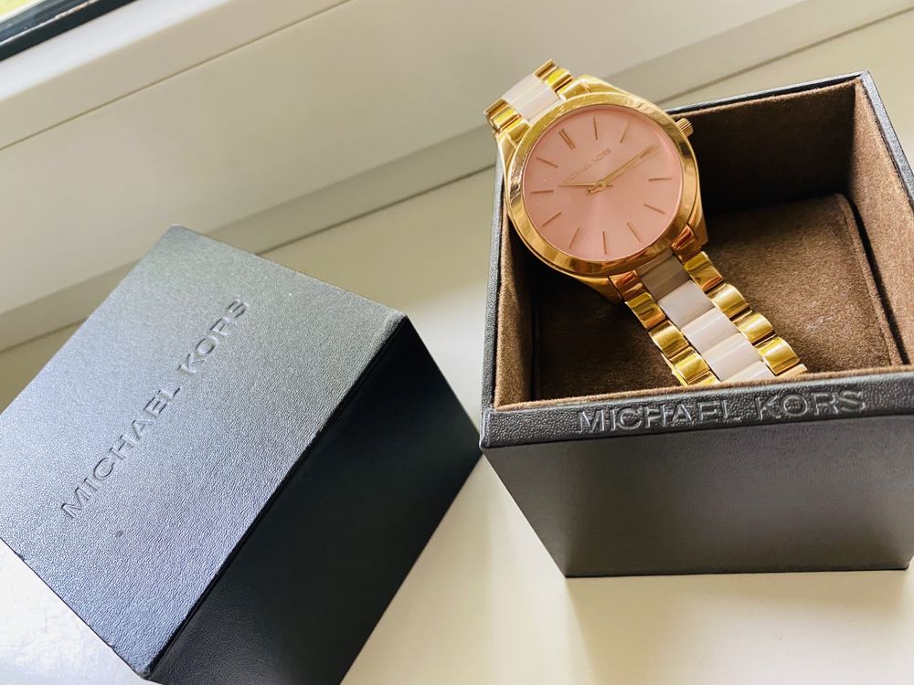 Oryginalny zegarek michael kors MK rose gold różowy na bransolecie zło