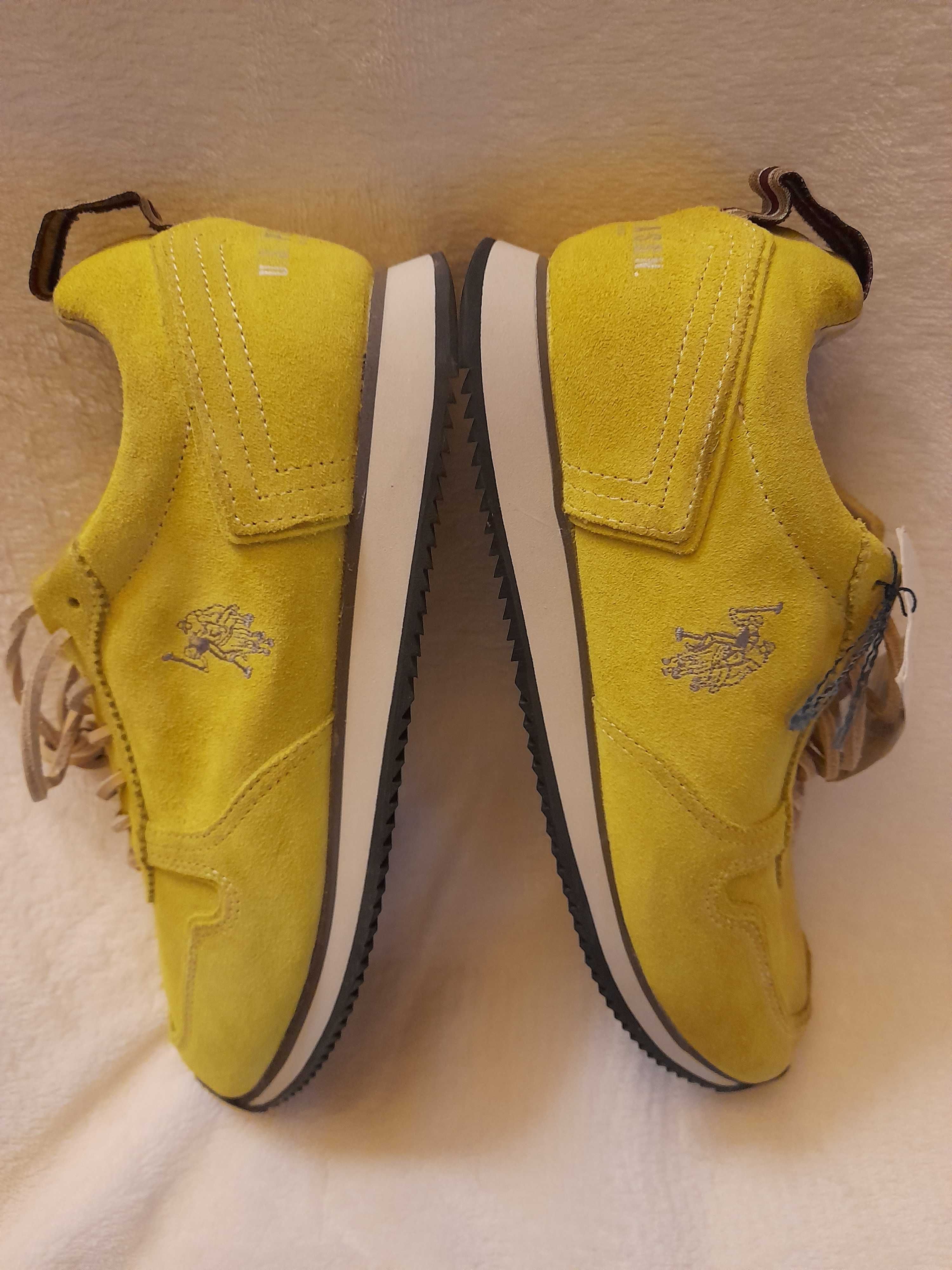 US POLO ASSN buty damskie zamsz limonka kolor r. 38 nowe