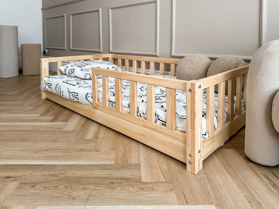 Piękne Łóżeczko Dla Dziecka 160x80 Łóżko Montessori Promocja - Wysyłka