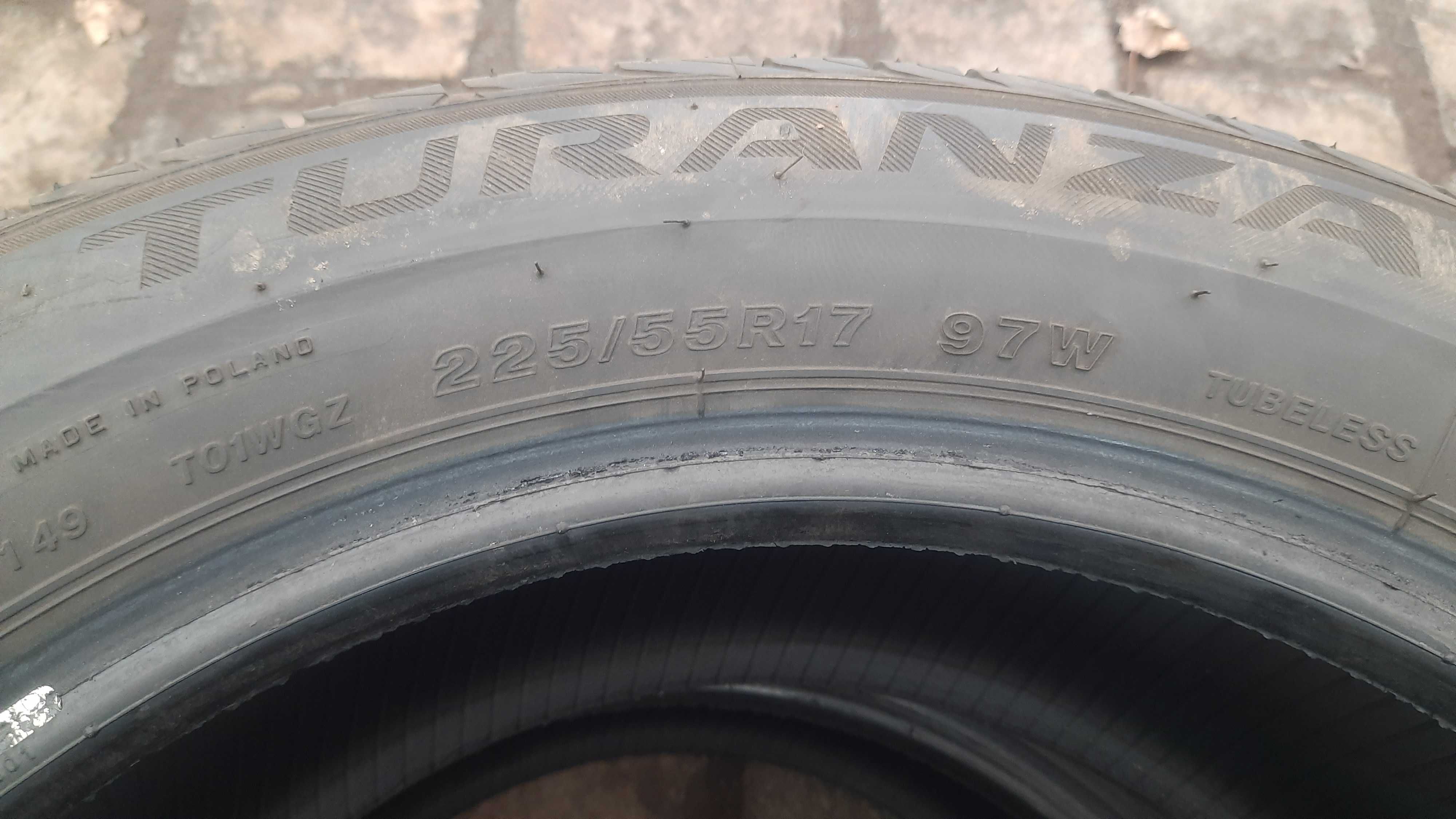 Opony letnie Bridgestone Turanza T001 225/55/17 RSC dwie sztuki