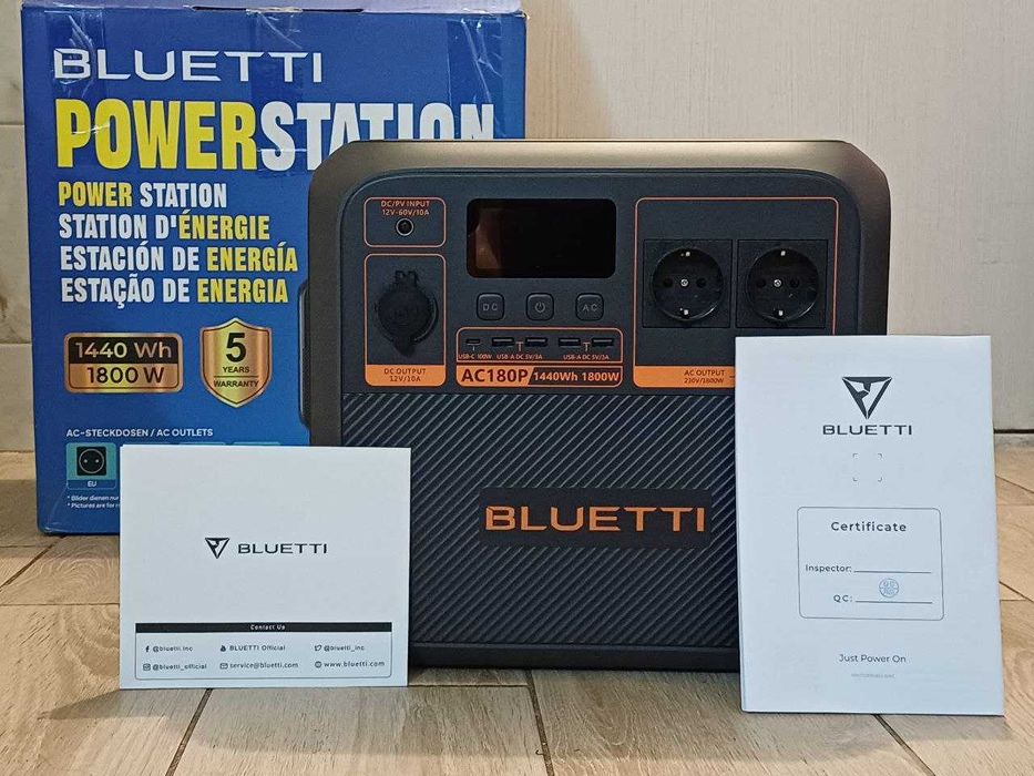 Зарядна станція Bluetti AC180P / 1800Вт / 1440 Вт*год (стан нової)