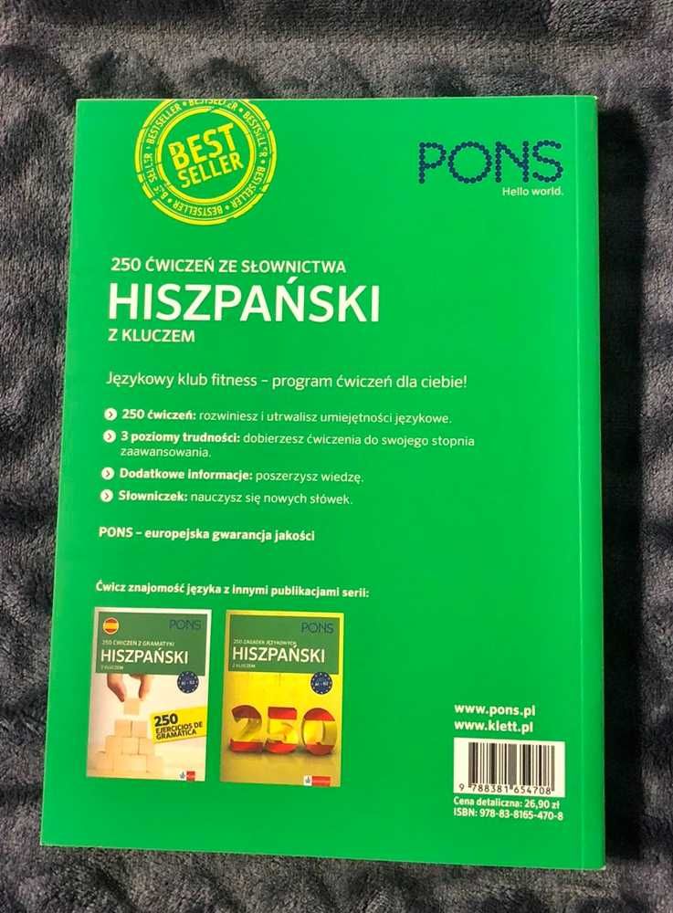 250 ćwiczeń ze słownictwa - Hiszpański z kluczem