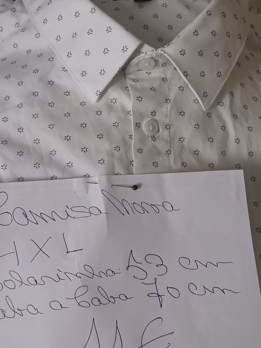 Camisas de homem xxxl novas