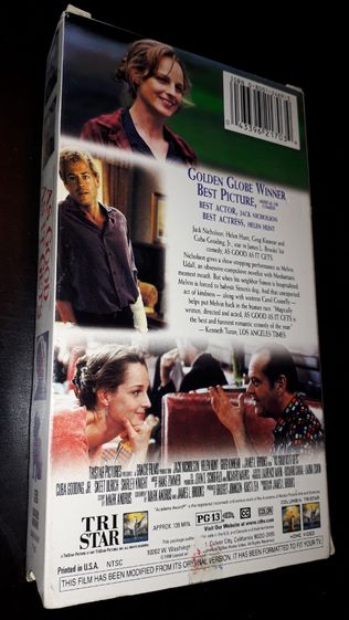 VHS "As Good As It Gets" com Jack Nicholson