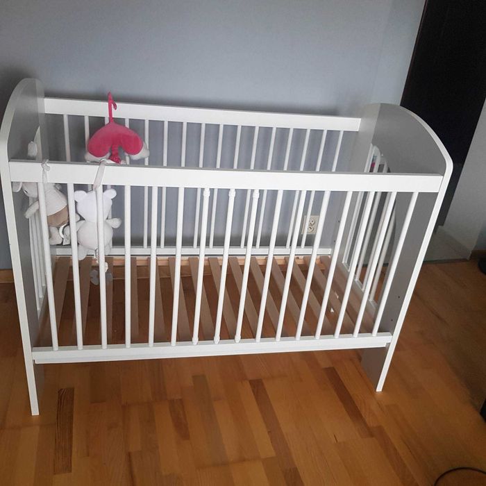 Łóżeczko niemowlęce 120x60 z materacem- materac hipoalergiczny