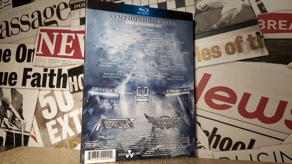 Accept - Symphonic Terror Live At Wacken 2017 Koncert Blu-ray + 2 x CD
