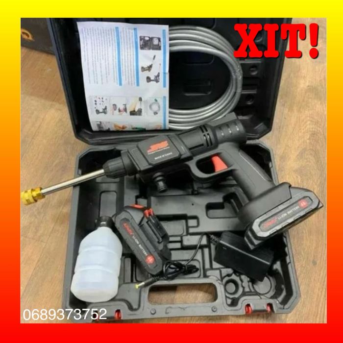 Акумуляторна мийка високого тиску 2АКБ мойка для автомобиля в кейсі